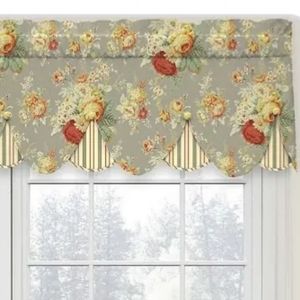 Set of Waverly Peekaboo Valances.